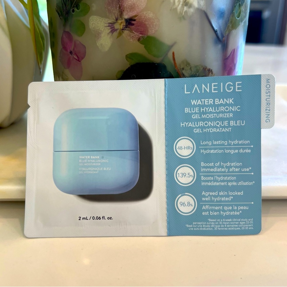 3/$15 LANEIGE Water Bank Blue Hyaluronic Gel Moisturizer, sample packette